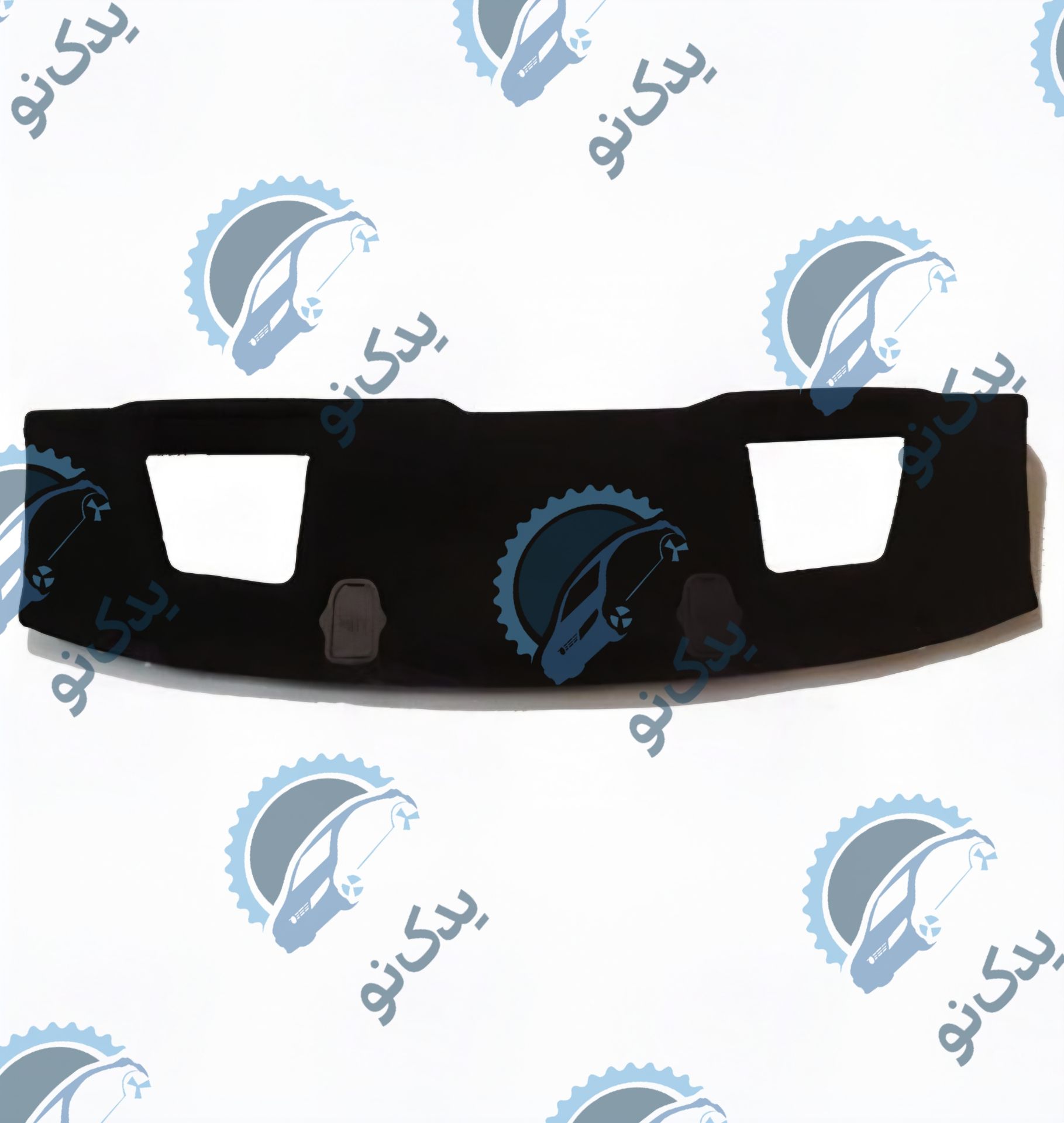 مجموعه طاقچه عقب مشکی دنا باچراغ ترمز سوم و درپوش قلاب